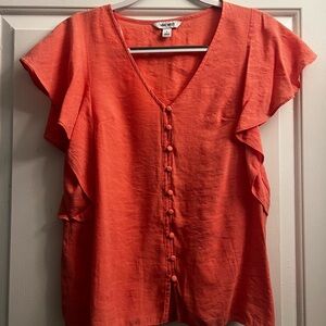 Coral pink blouse